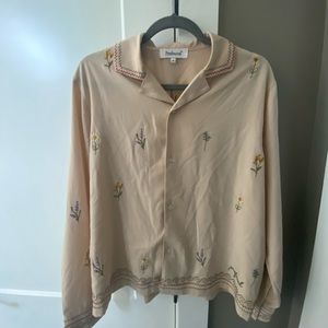 Men’s Profound Floral Embroidered Button Up